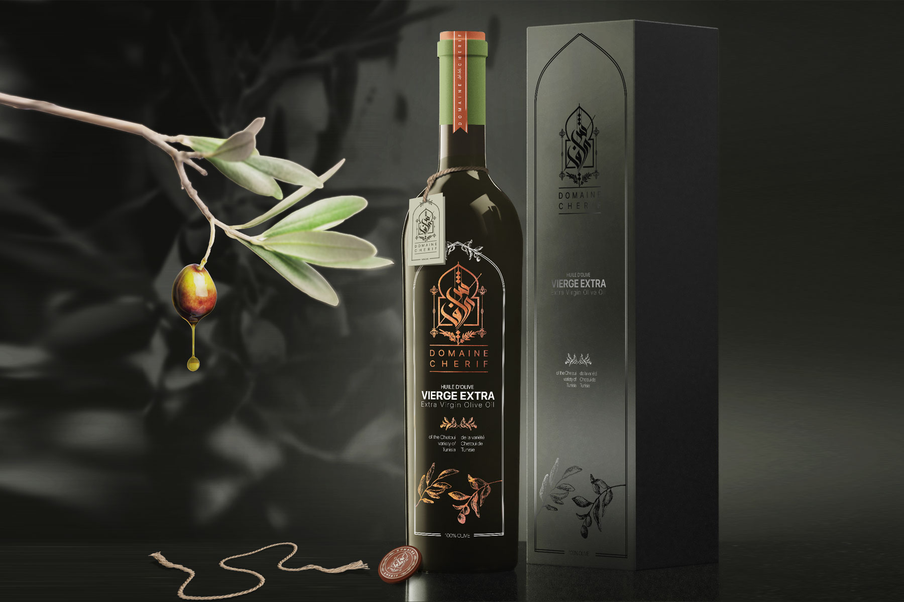 Packaging huile d'olive Tunisie