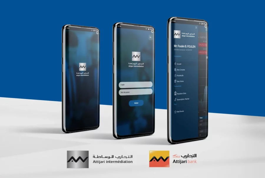application-mobile-Attijari-Bank Tunisie - Conception UX UI Tunisie