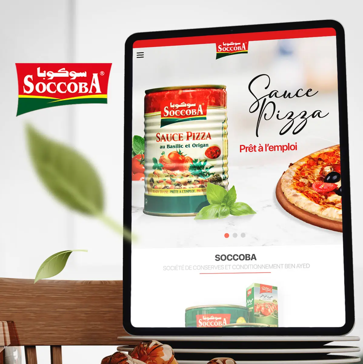Site web SOCCOBA Tunisie - WEB MEDIA Agence web Tunisie