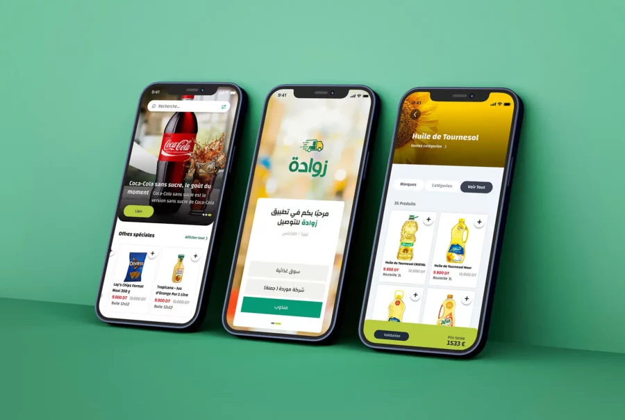 ZAWADA Application mobile Tunisie - Conception ux ui Tunise