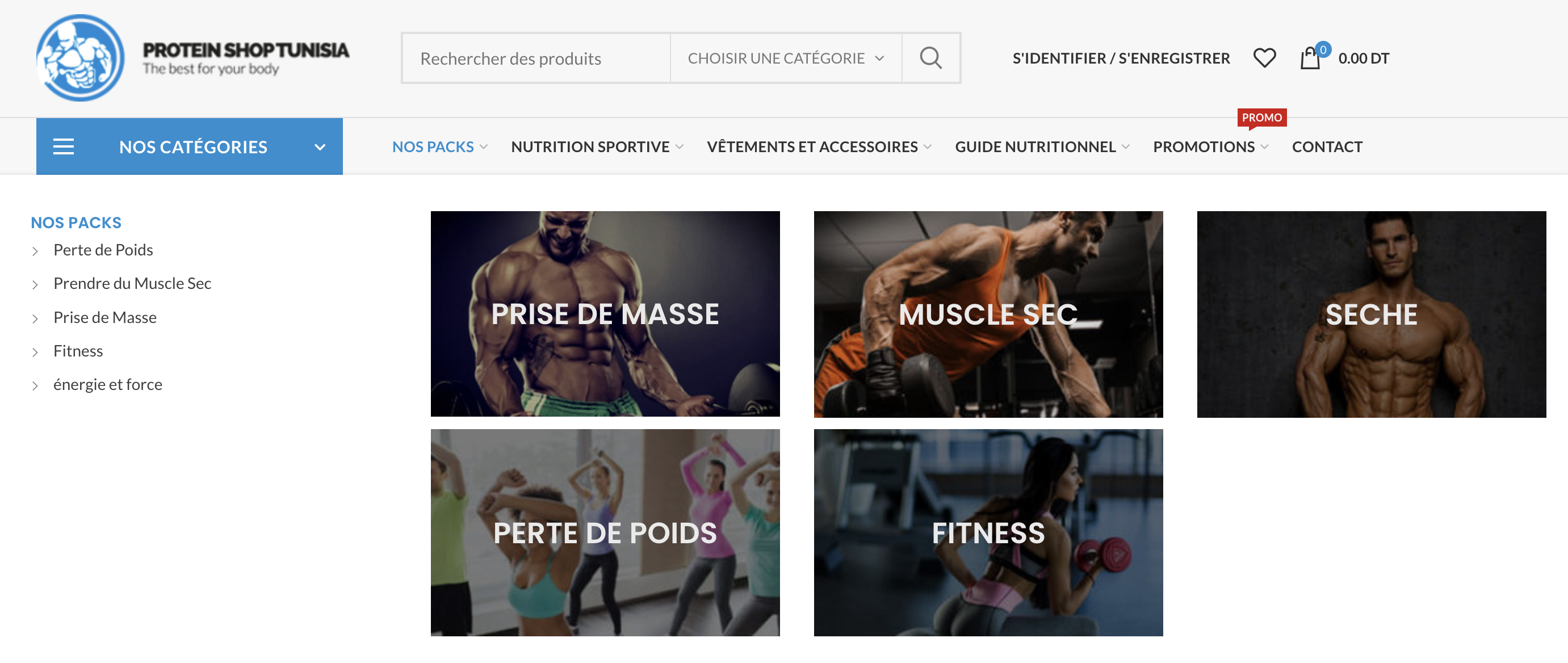 PROTEIN SHOP TUNISIA est une boutique en ligne destiné à la vente de compléments alimentaires, vêtements et équipements sportifs.