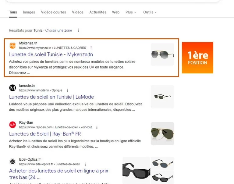 SEO site web my kenza