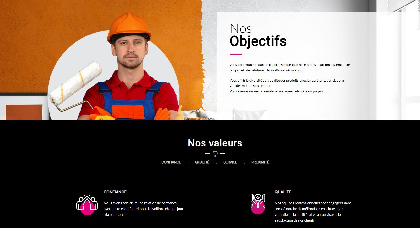 Création site vitrine Magenta