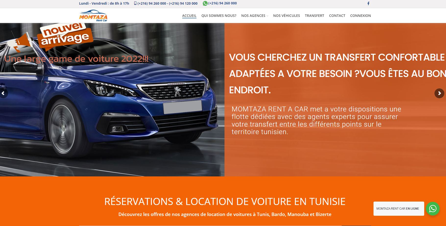 Création site web MOMTAZA