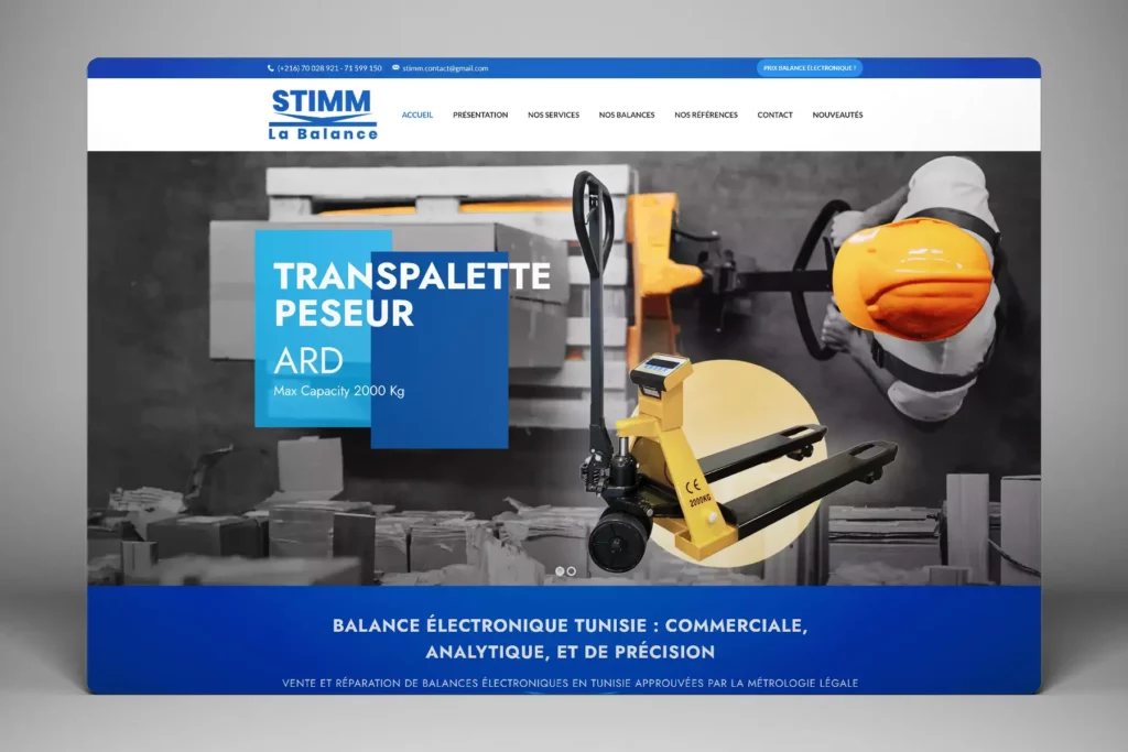 création site e commerce stimm-la-balance en Tunisie