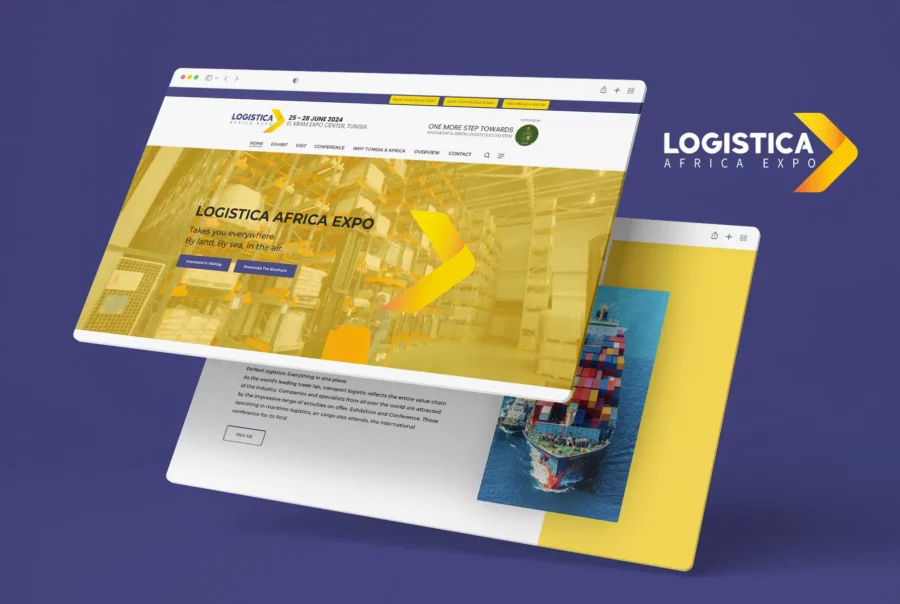 Création site vitrine logistica en Tunisie