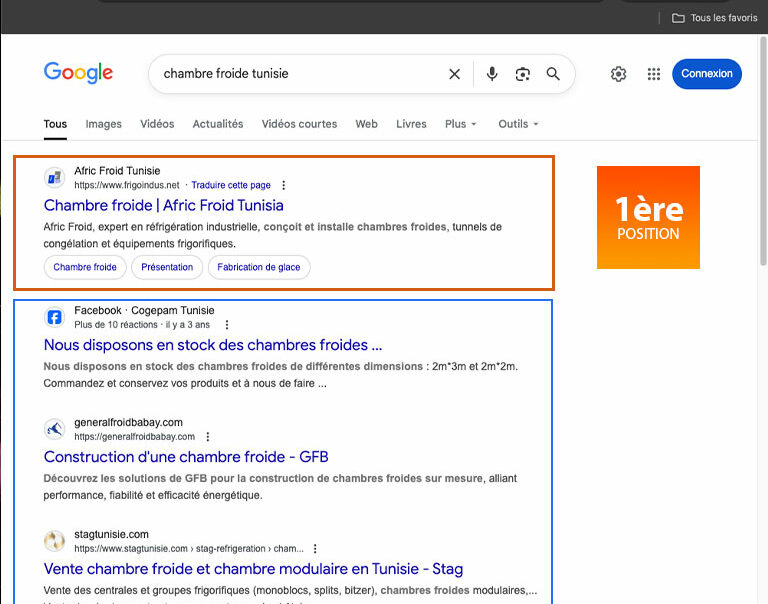 SEO afric froid en Tunisie