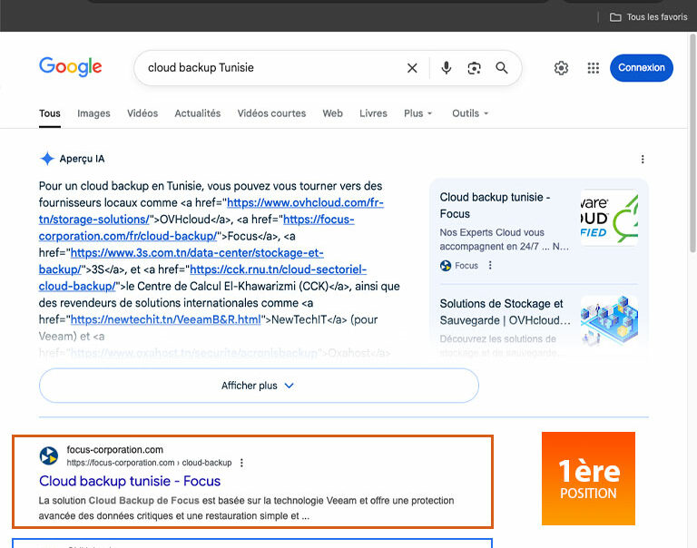 SEO focus-corporation en Tunisie