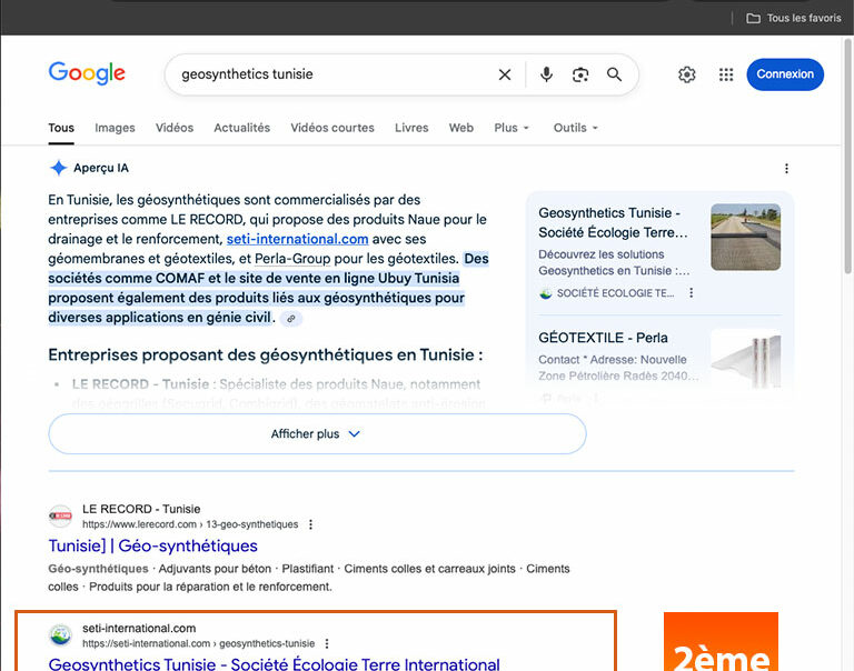 SEO seti en Tunisie