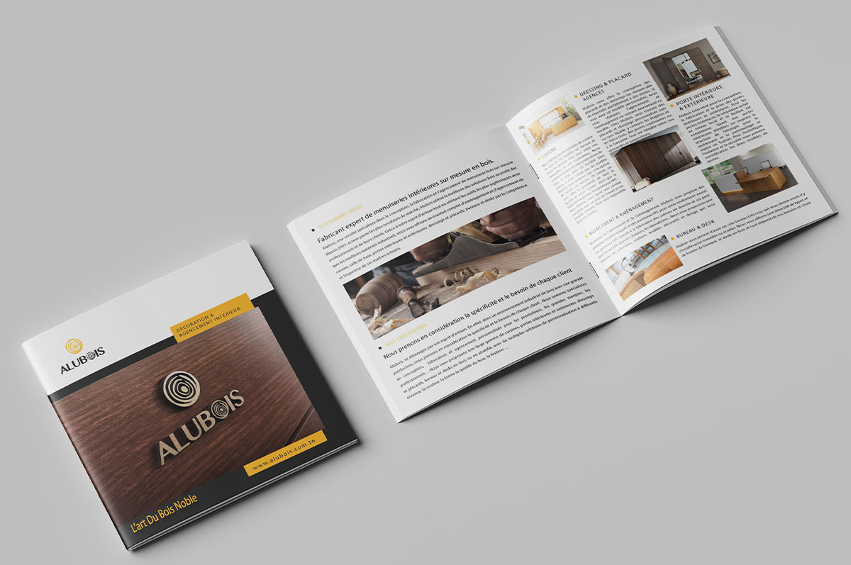 Création Brochure alubois en Tunisie
