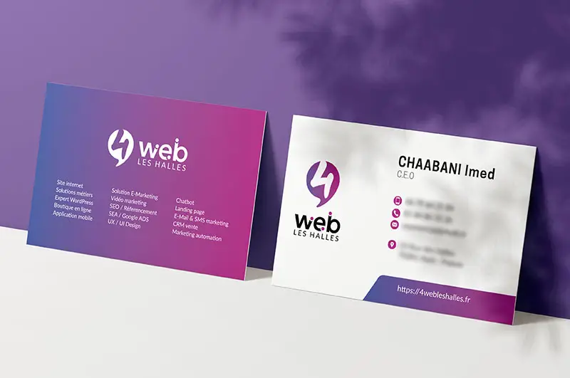 conception de carte visite web media en Tunisie