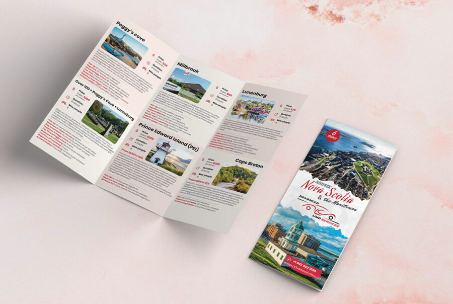 Création dépliant nova en Tunisie