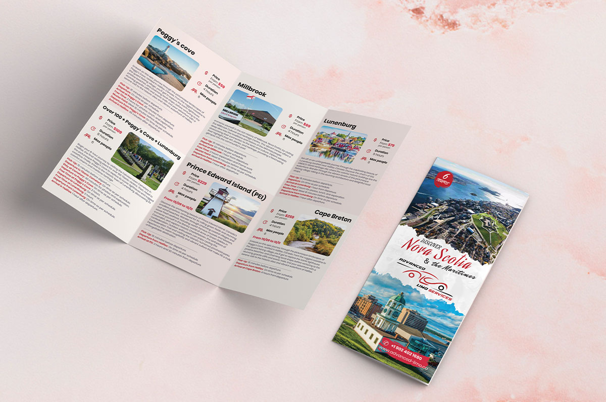 Création dépliant nova en Tunisie