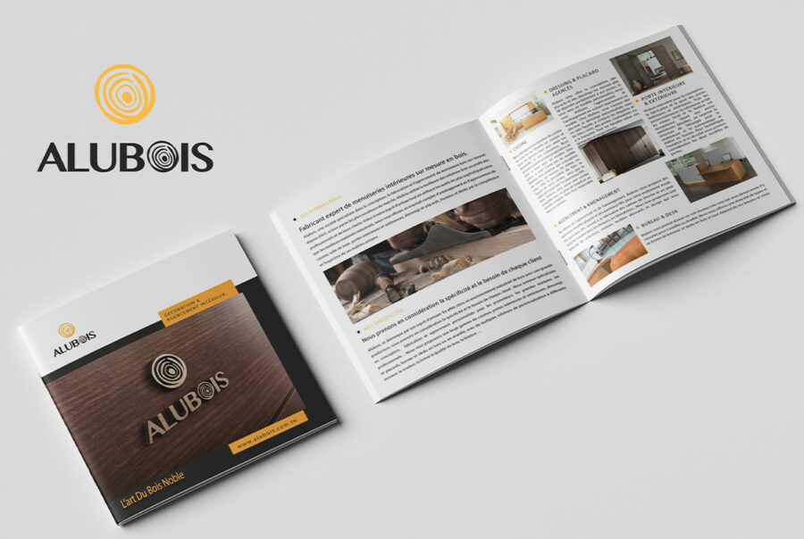 Design brochure alubois en tunisie