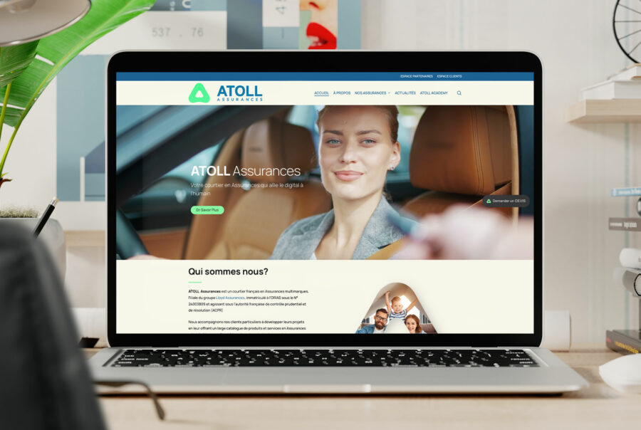 création site vitrine ATOLL en Tunisie