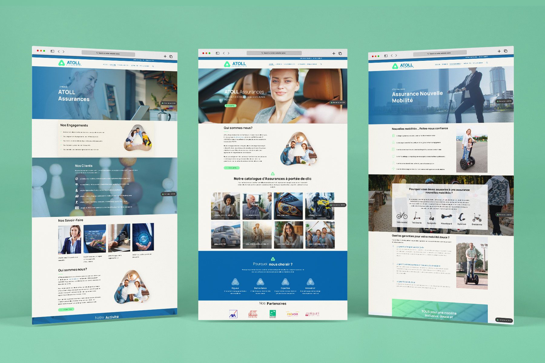 conception site vitrine ATOLL en Tunisie