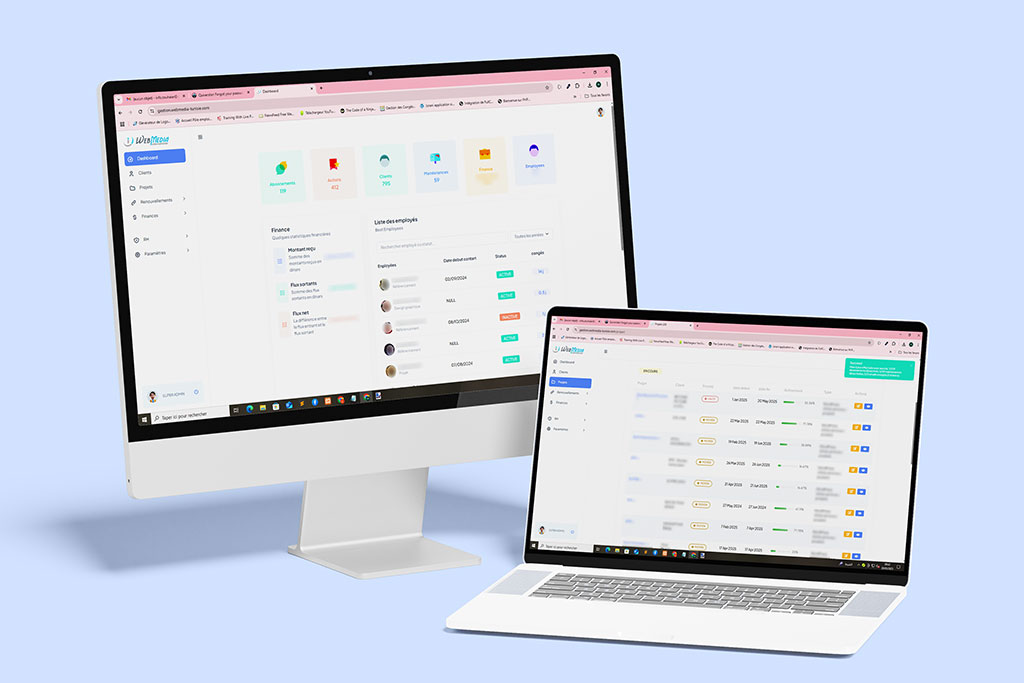 Projet gestion web media en tunisie