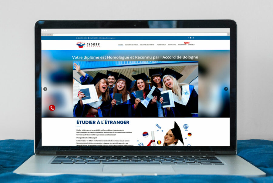 création site vitrine cidesc en Tunisie