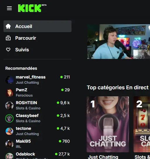 kick mise en avant