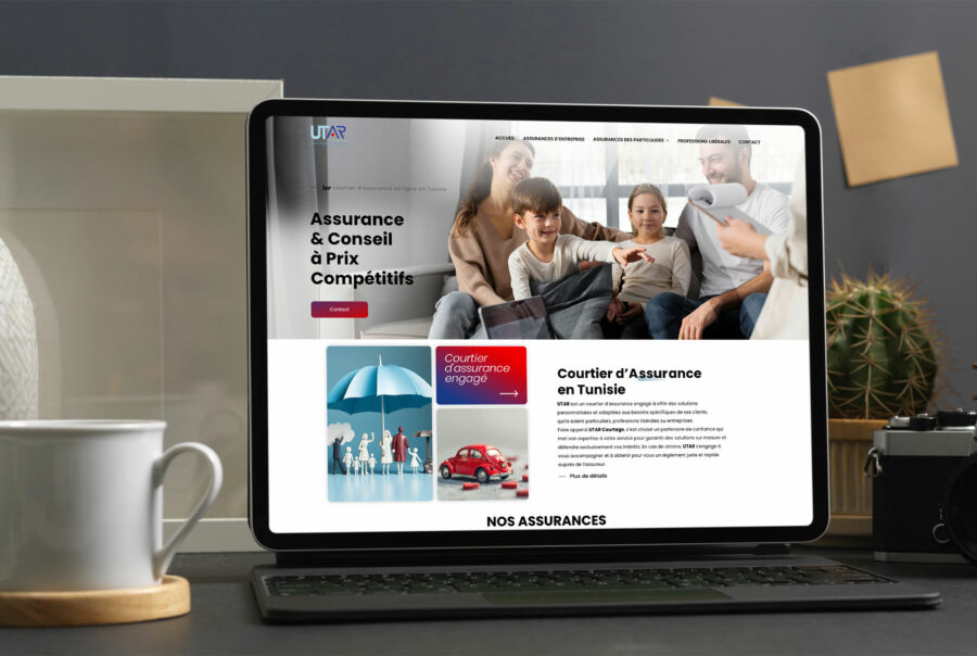 Création site vitrine utar en Tunisie