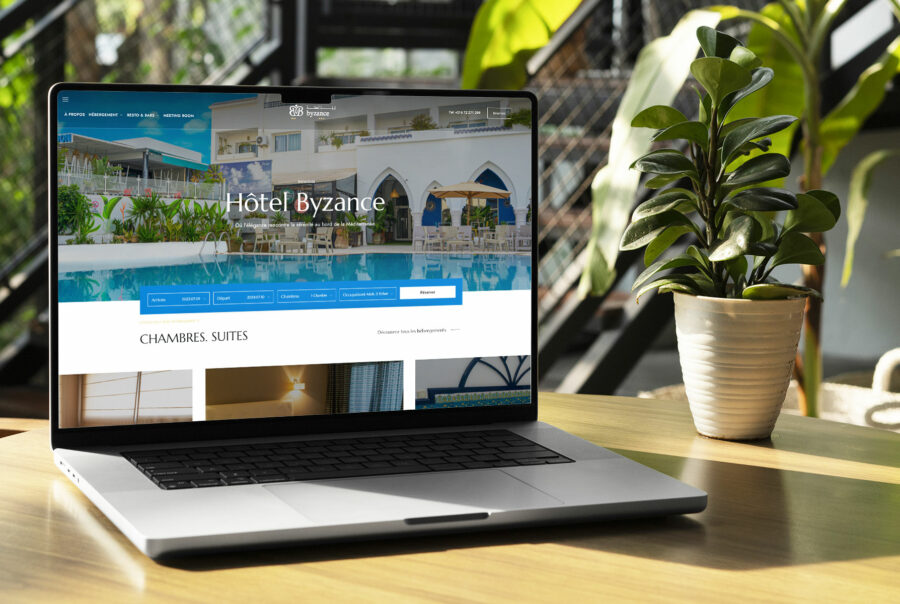 Creation site vitrine Hotel byzance en Tunisie