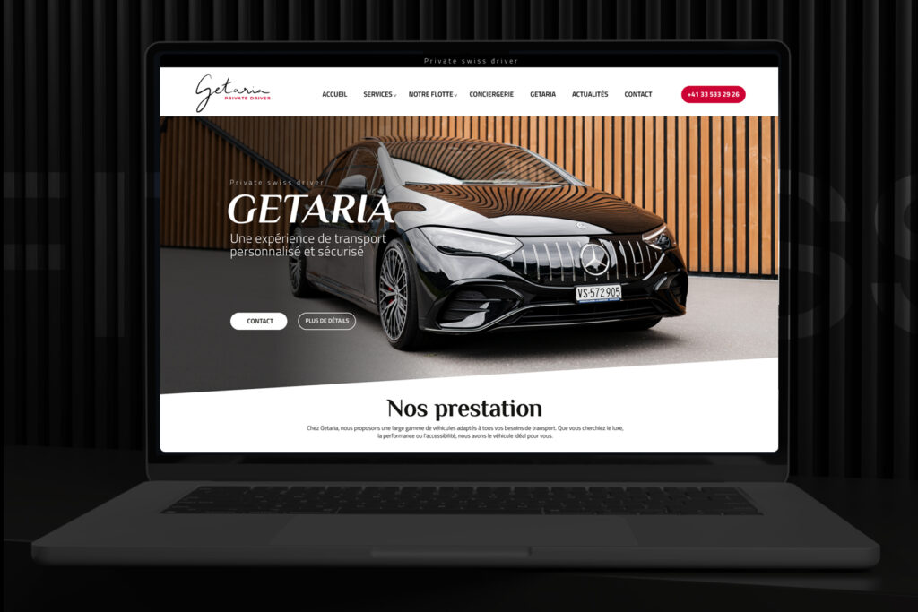 création site vitrine getaria en Tunisie