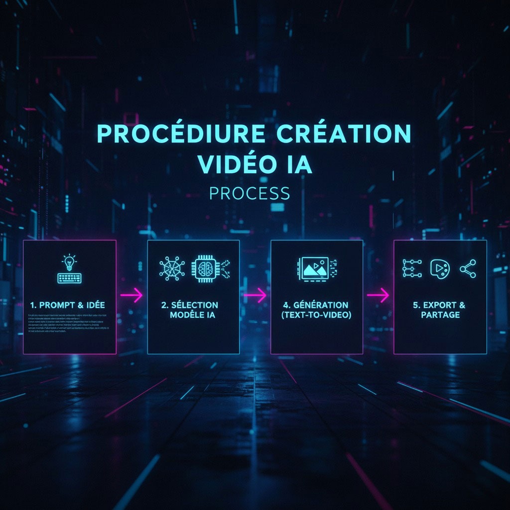 procédure création vidéo ia