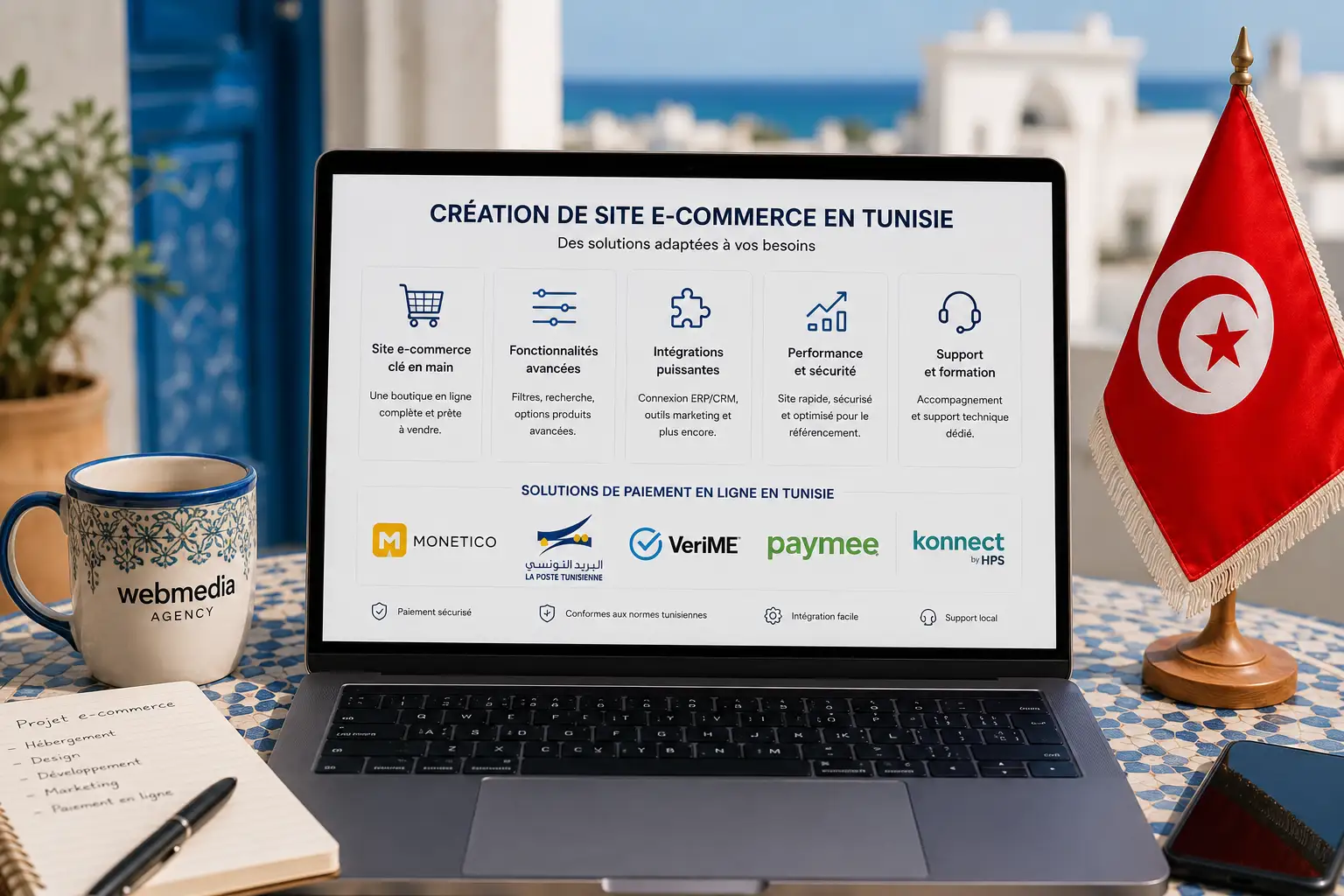 Prix creation site e-commerce Tunisie avec paiement en ligne tunisie-