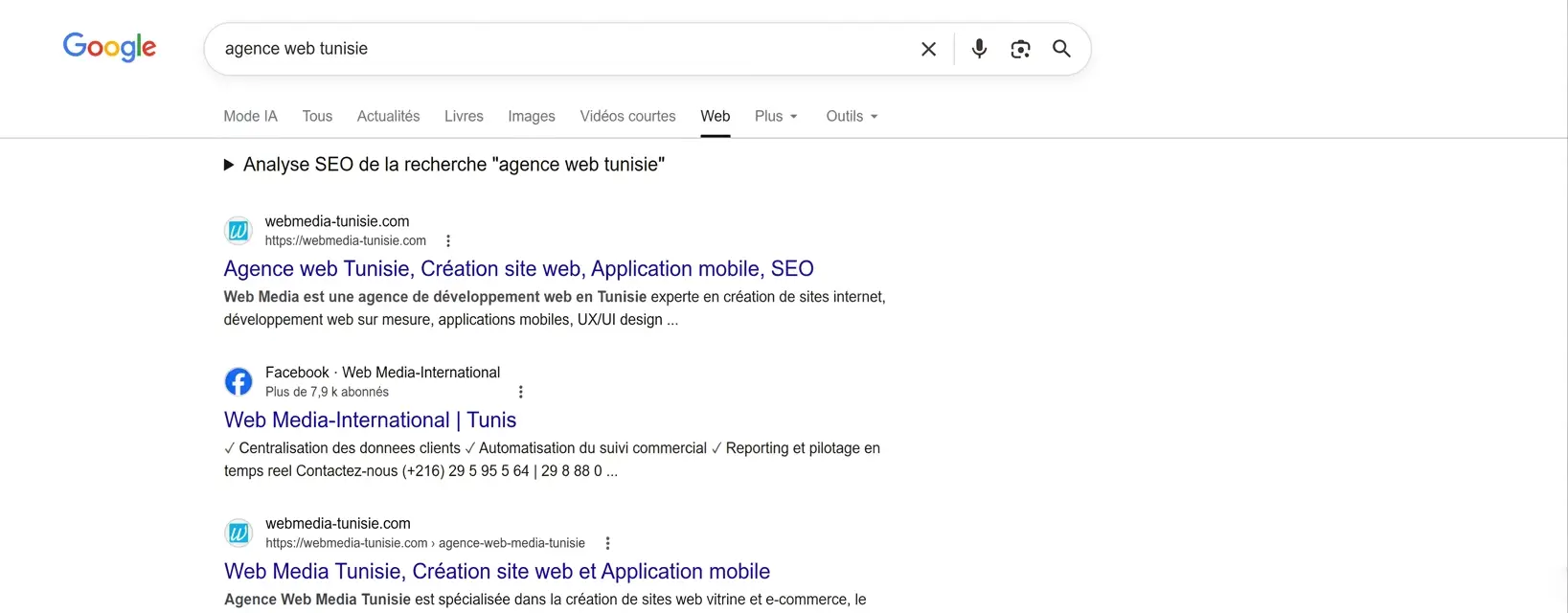 webmedia sur google