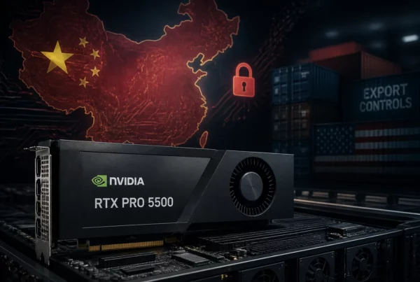 Puce Nvidia RTX PRO 5500 et enjeux d’exportation vers la Chine