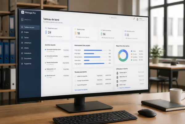 Interface d’une application web métier personnalisée