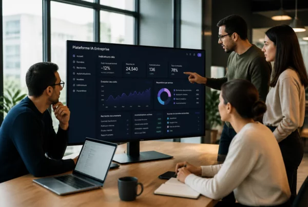Plateforme IA d’entreprise sur mesure et tableau de bord métier