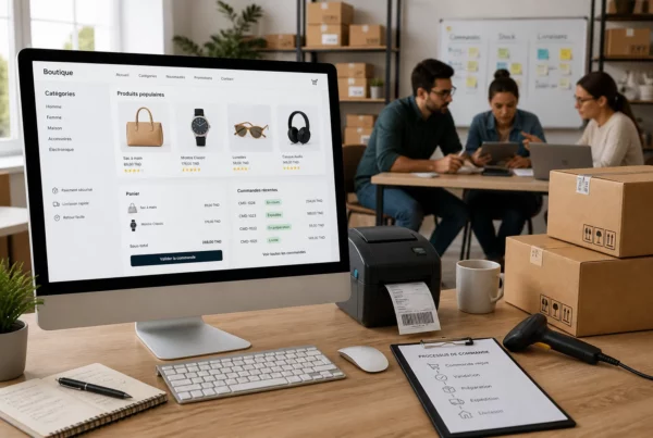 Boutique en ligne et gestion automatisée des commandes