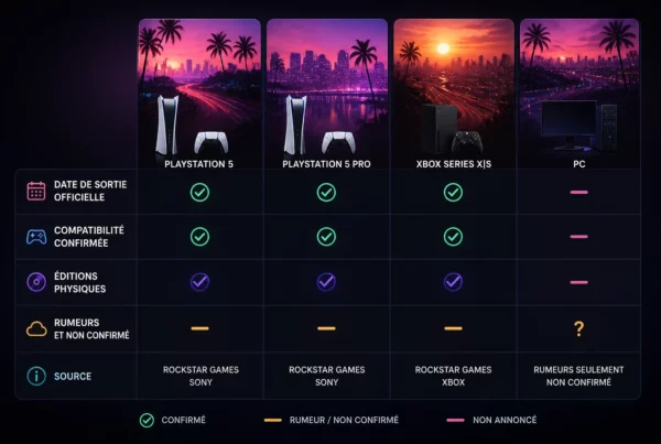 Salon gaming avec TV 4K HDR prête pour GTA 6