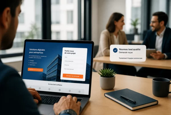 Landing page transformant un visiteur en lead qualifié